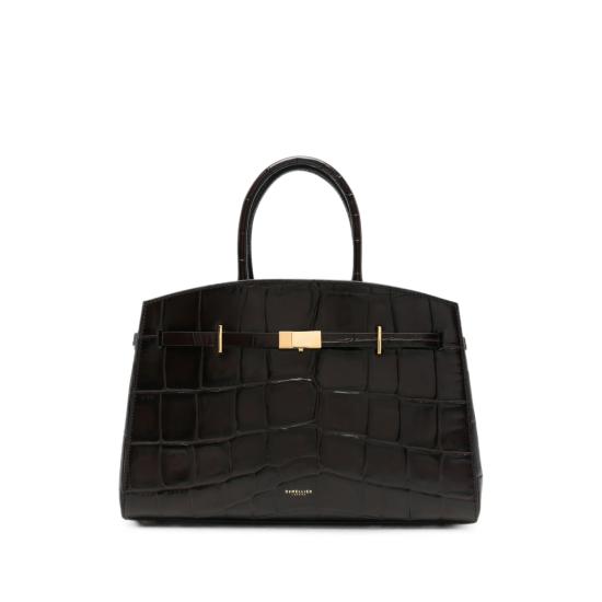 26FW 드멜리어 The Midi Hudson 미디 허드슨 토트백 D111THE MIDI H LARGECROC DKCHO BROWN