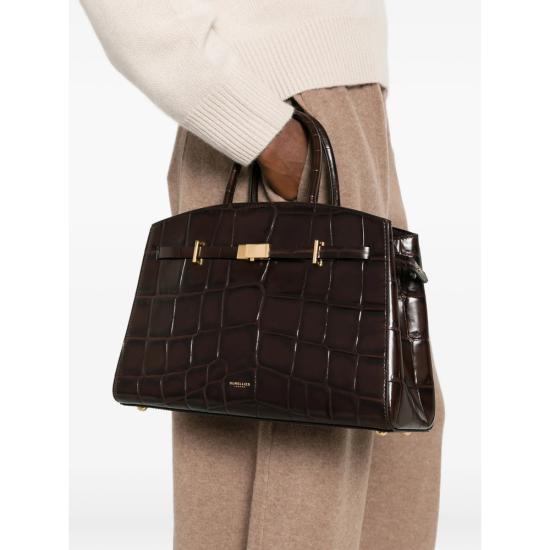 26FW 드멜리어 The Midi Hudson 미디 허드슨 토트백 D111THE MIDI H LARGECROC DKCHO BROWN - DEMELLIER