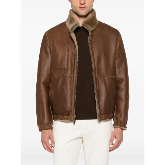 26FW 살바토레 산토로 가죽 자켓 51529 U CAMEL BROWN - SALVATORE SANTORO