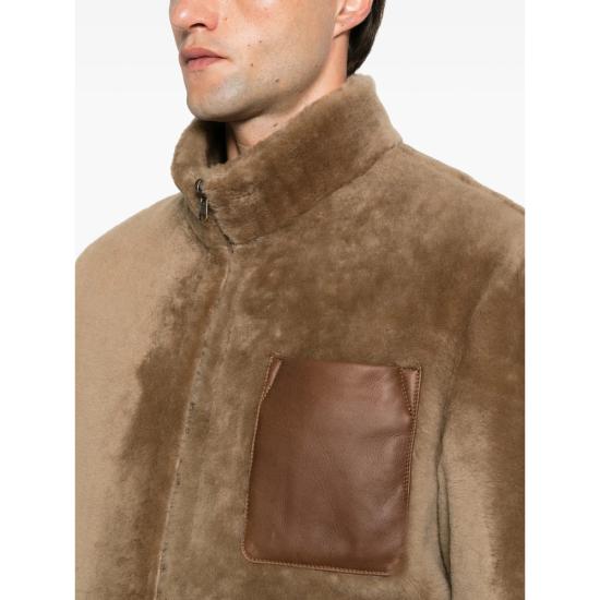 26FW 살바토레 산토로 가죽 자켓 51529 U CAMEL BROWN - SALVATORE SANTORO