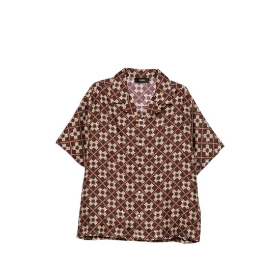 26FW 아미리 반팔 셔츠 AM426SH027 004D BROWN YELLOW