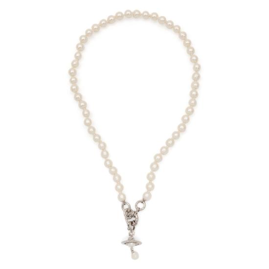 26FW 비비안웨스트우드 알렉사 펄 목걸이 63010111 02P226 P226 WHITE