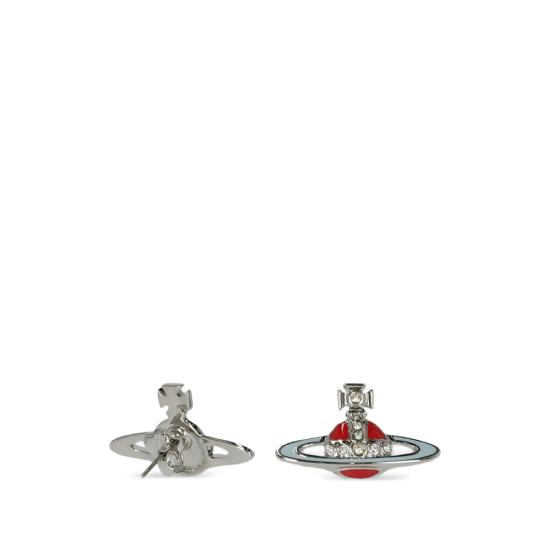 26FW 비비안웨스트우드 네오 바스 릴리프 이어링 62010039 02P713 P713 SILVER RED - VIVIENNE WESTWOOD