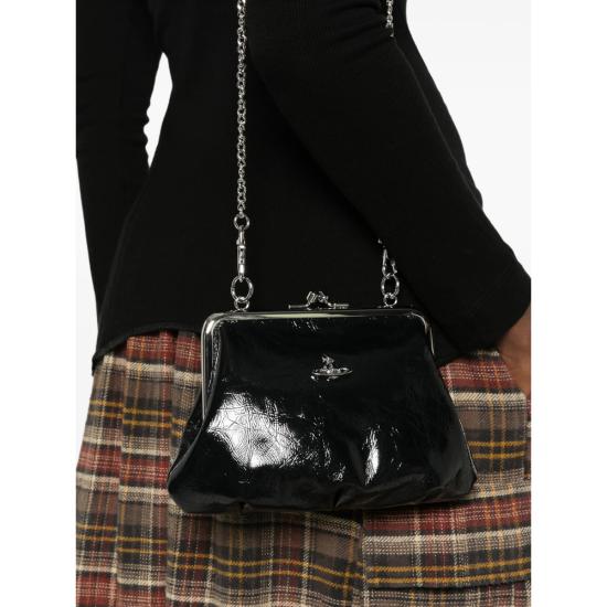 26FW 비비안웨스트우드 그래니 프레임 퍼스 4B010007W L00EO N401 BLACK - VIVIENNE WESTWOOD