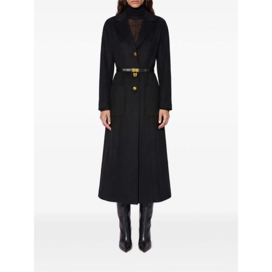 26FW 엘리자베타프랜치 코트 CP03D67E2 110 BLACK - ELISABETTA FRANCHI