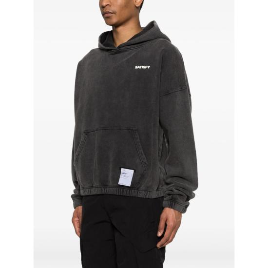 26FW 새티스파이 소프트셀 후드 11046 00A02 AGBLK GREY - SATISFY
