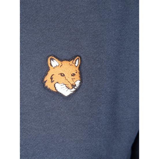 26FW 메종키츠네 폭스 헤드 레귤러 폴로 티셔츠 PM00303KM0340 CLNAV BLUE - MAISON KITSUNE