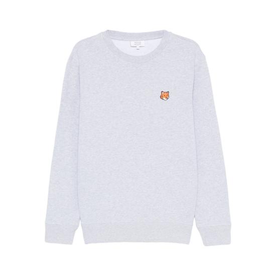26FW 메종키츠네 폭스 헤드 레귤러 폴로 티셔츠 PM00303KM0340 LGRME GREY