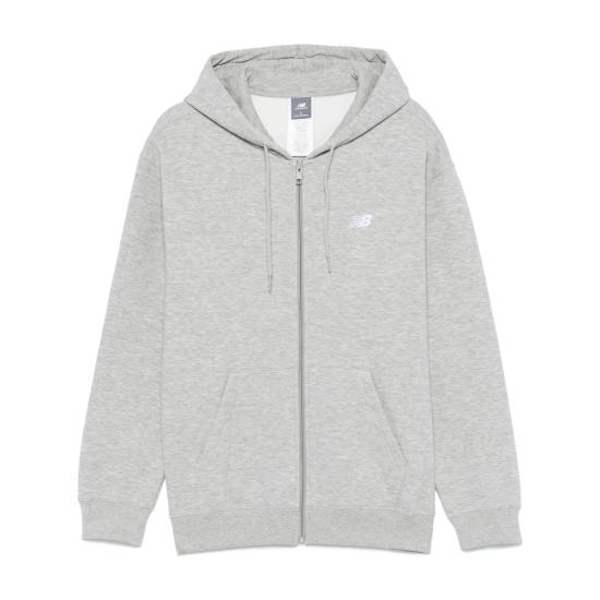 26FW 뉴발란스 로고 플리스 풀집 후디 MJ41502AG GREY