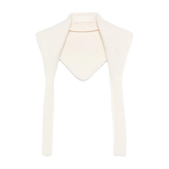 26FW 자크뮈스 르 샤를 그로 그레인 숄 ACU00669 AK00227 110 WHITE
