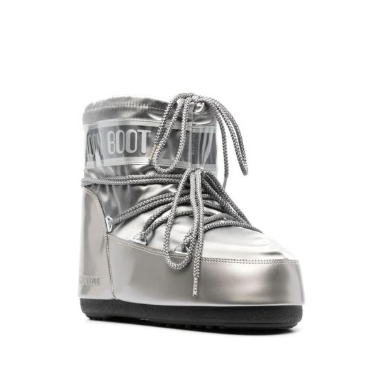 26FW 문부츠 아이콘 나일론 로우 부츠 80D1409350 H001 SILVER - MOON BOOT