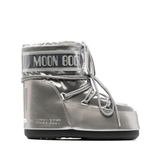 26FW 문부츠 아이콘 나일론 로우 부츠 80D1409350 H001 SILVER