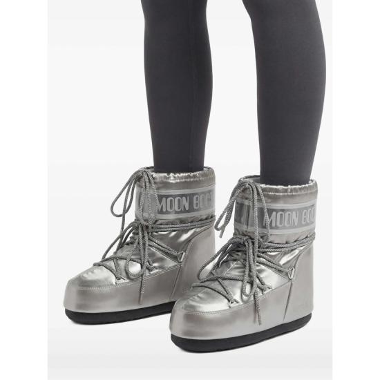 26FW 문부츠 아이콘 나일론 로우 부츠 80D1409350 H001 SILVER - MOON BOOT