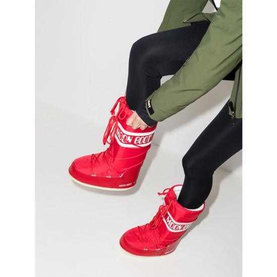 26FW 문부츠 아이콘 나일론 부츠 80D1400440 D001 RED - MOON BOOT