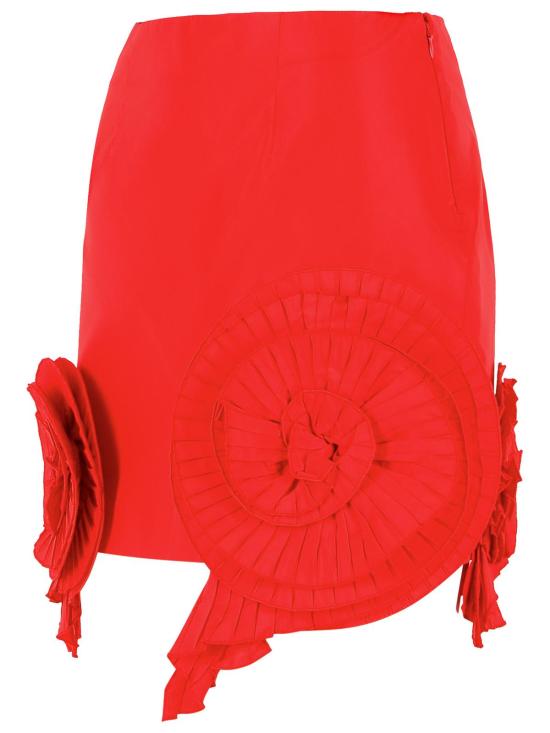 26FW 블루마린 숏 스커트 RF6050T8864X0824 Red - BLUMARINE