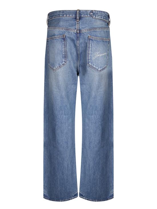 27FW 자크뮈스 스트레이트 데님 팬츠 PAM00028 AD00038 33C Blue - JACQUEMUS
