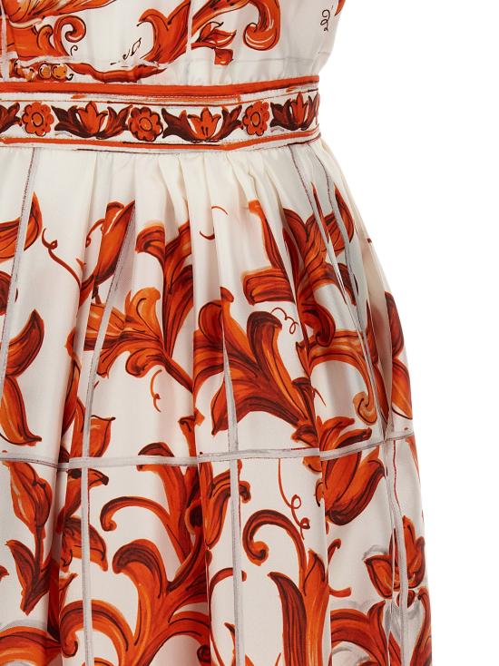 26FW 돌체앤가바나 미디 원피스 F6TVLTGDDRES9000 Orange - DOLCE & GABBANA
