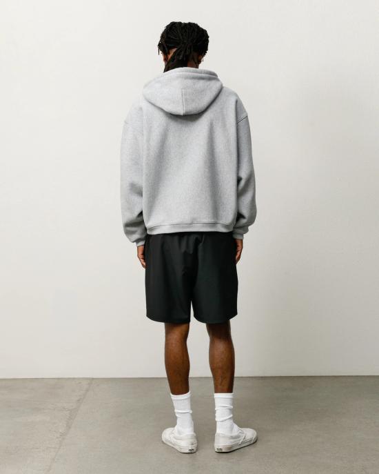 26FW 스투시 후드 티셔츠 118589 0009 GREY HEATHER - STUSSY