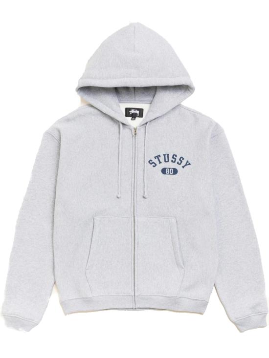 26FW 스투시 후드 티셔츠 118589 0009 GREY HEATHER