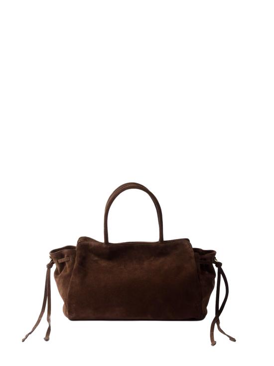26FW 프라다 캐리 라지 스웨이드 백 1BG650 V MOY 2C4SF0003 MORO - PRADA