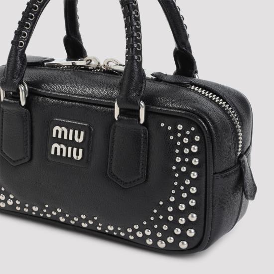 26FW 미우미우 아르카디 로고 토트백 5BB142VOB1 2ZSQ F0002 NERO - MIU MIU