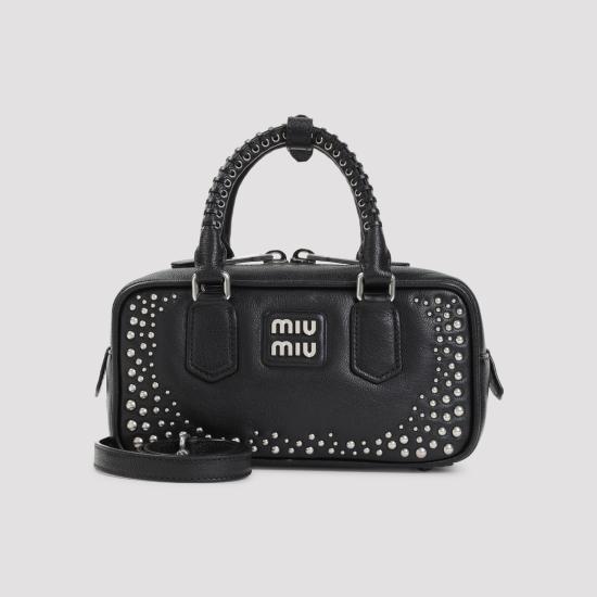 26FW 미우미우 아르카디 로고 토트백 5BB142VOB1 2ZSQ F0002 NERO - MIU MIU