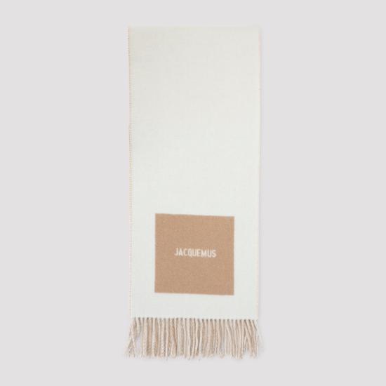 26FW 자크뮈스 롱드 카레 울 머플러 ACU00579AOT4044 015 MULTI BEIGE - JACQUEMUS