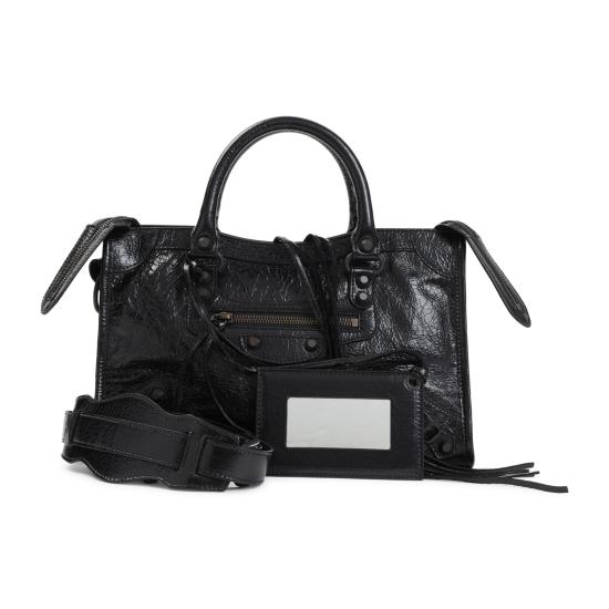 26FW 발렌시아가 르 시티 백 스몰 865762 2ACFH 1000 BLACK - BALENCIAGA