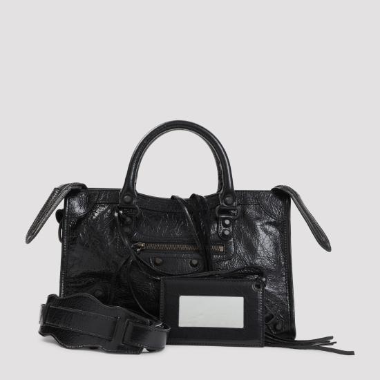26FW 발렌시아가 르 시티 백 스몰 865762 2ACFH 1000 BLACK