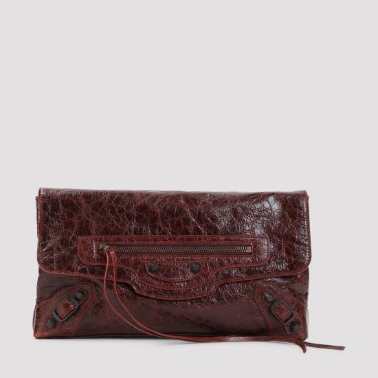 26FW 발렌시아가 르 시티 클러치 873386 2ABEK 6154 BERRY RED