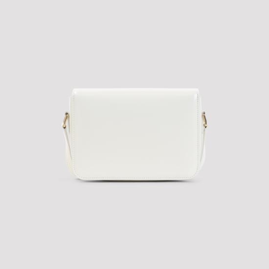 26FW 셀린느 틴 트리옹프 백 샤이니 카프스킨 188424K49 GLN0 WHITE COTTON BLACK - CELINE