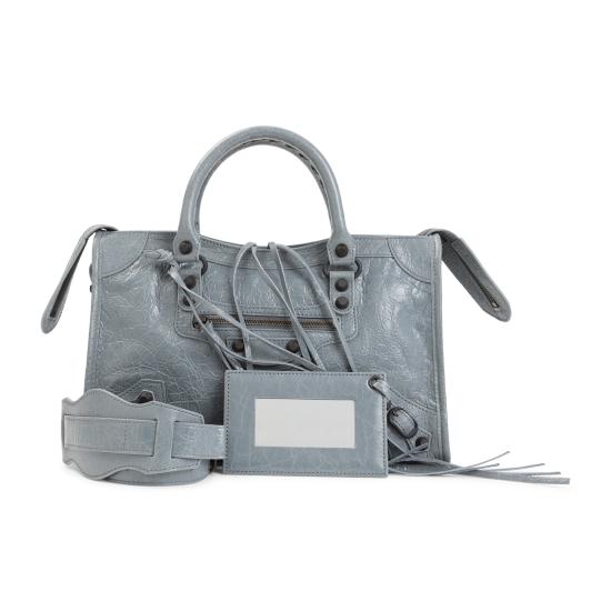 26FW 발렌시아가 르 시티 백 스몰 865762 2ACFH 4751 BLUE GREY - BALENCIAGA