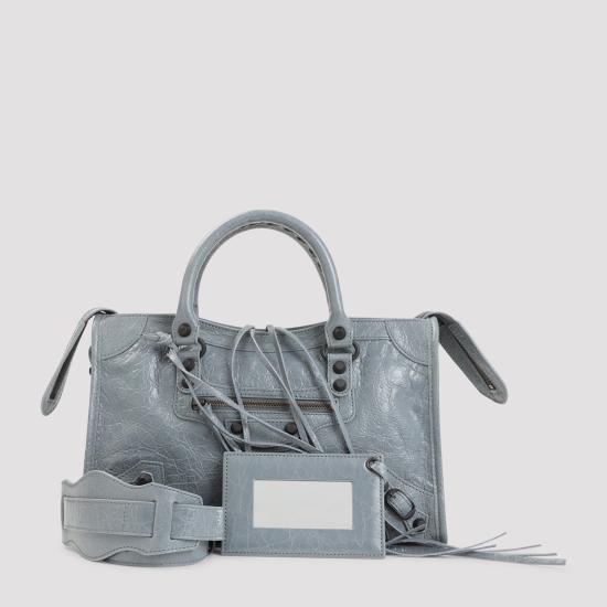 26FW 발렌시아가 르 시티 백 스몰 865762 2ACFH 4751 BLUE GREY
