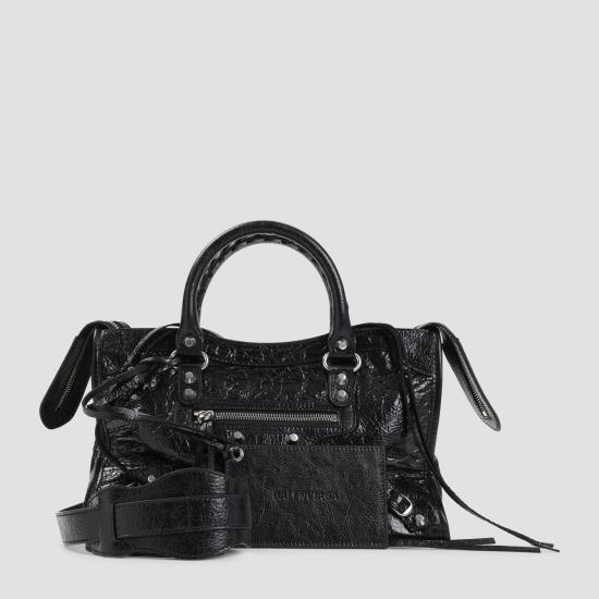 26FW 발렌시아가 르 시티 백 스몰 865762 2ACLR 1000 BLACK