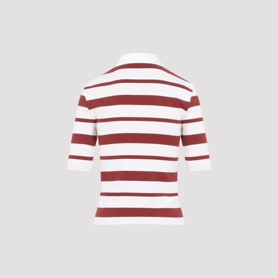 26FW 아크네 스튜디오 폴로 티셔츠 AL0555 CRY RED ECRU - ACNE STUDIOS