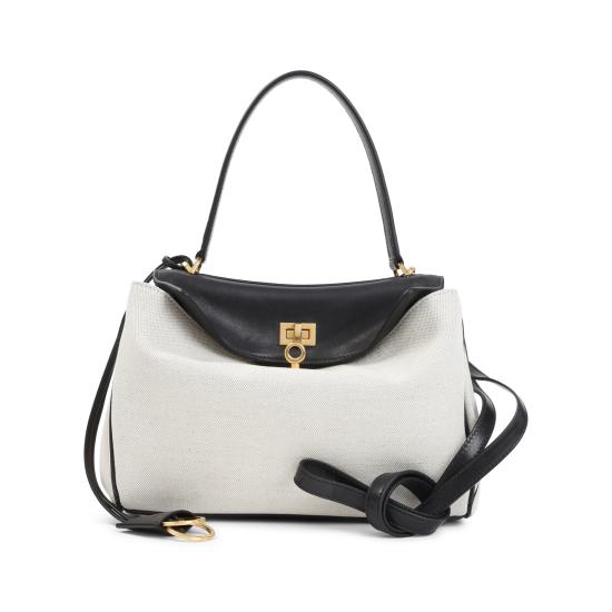 26FW 발렌시아가 로데오 토트백 스몰 789779 2ACNP 9260 NATURAL BLACK - BALENCIAGA