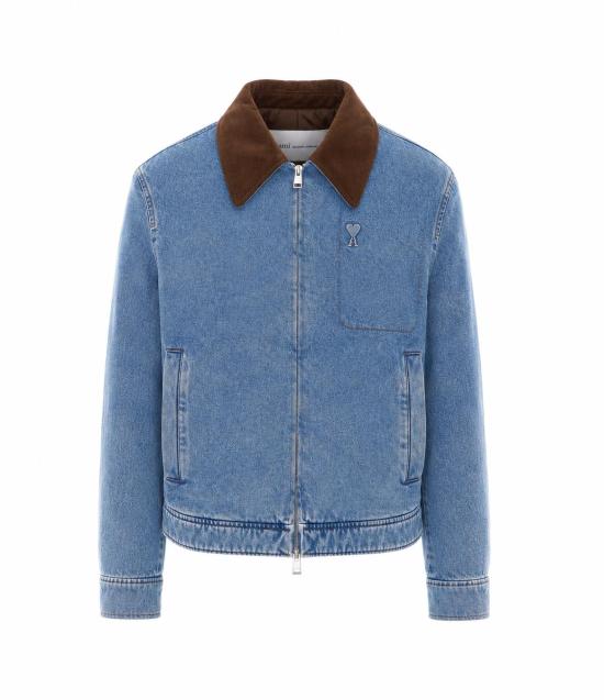 26FW 아미 알렉산드르 마티우시 데님 자켓 HJK922 DE0046480 BLUE