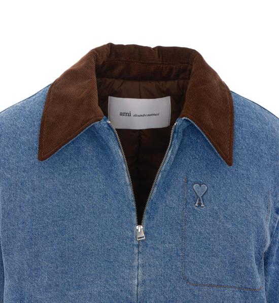 26FW 아미 알렉산드르 마티우시 데님 자켓 HJK922 DE0046480 BLUE - AMI ALEXANDRE MATIUSSI