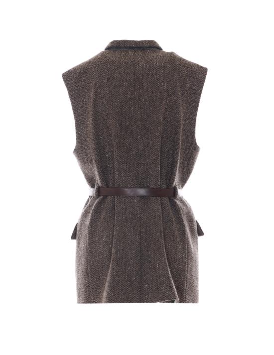 26FW 브루넬로 쿠치넬리 베스트 MG5667253 C004 BROWN - BRUNELLO CUCINELLI