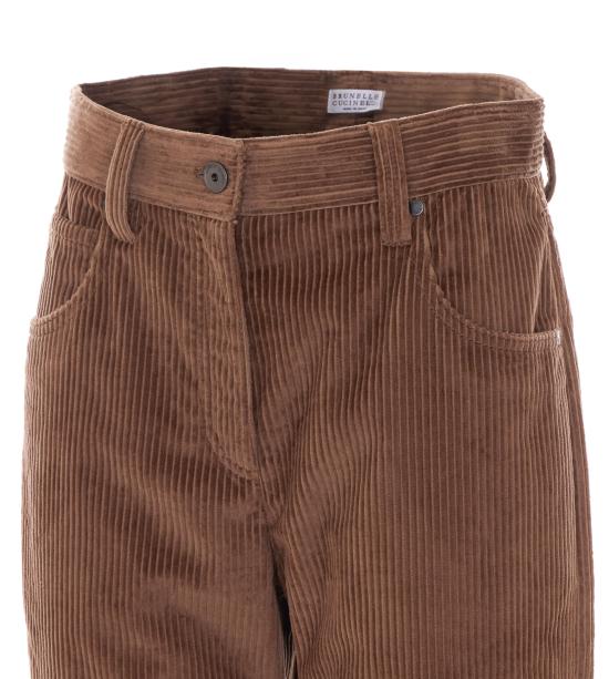 26FW 브루넬로 쿠치넬리 팬츠 MA180P9075 C832 BROWN - BRUNELLO CUCINELLI