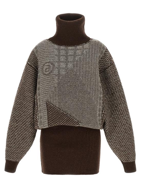  MM6 메종마르지엘라 스웨터 LDS62DA0108M13354001J BROWN - MM6 MAISON MARGIELA