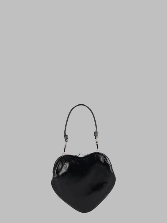 26FW 비비안웨스트우드 벨 하트 프레임 퍼스 4B01000CW L00EON401 BLACK - VIVIENNE WESTWOOD