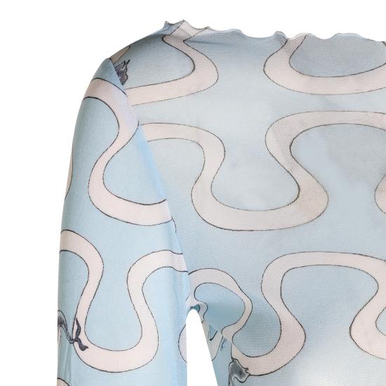26FW 에밀리오푸치 반팔 티셔츠 6UJM45 6U829032 LIGHT BLUE - EMILIO PUCCI