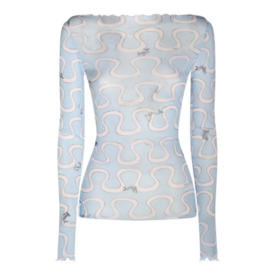 26FW 에밀리오푸치 반팔 티셔츠 6UJM45 6U829032 LIGHT BLUE