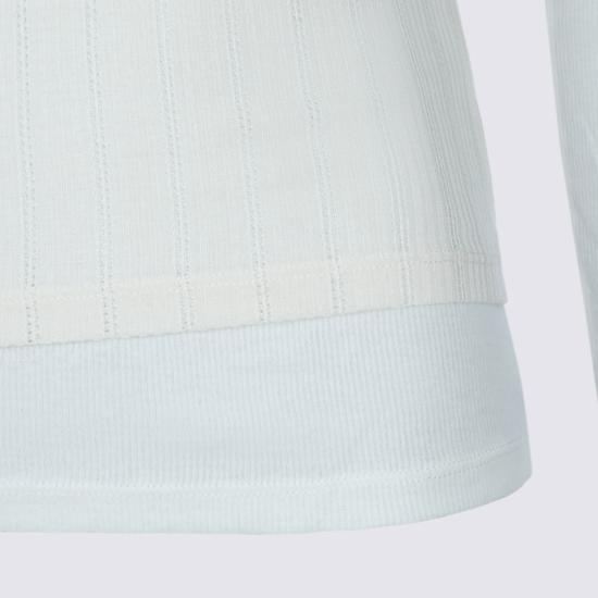 26FW 아크네 스튜디오 레이어드 로고 티셔츠 AL0556 6D8 WHITE OFF - ACNE STUDIOS
