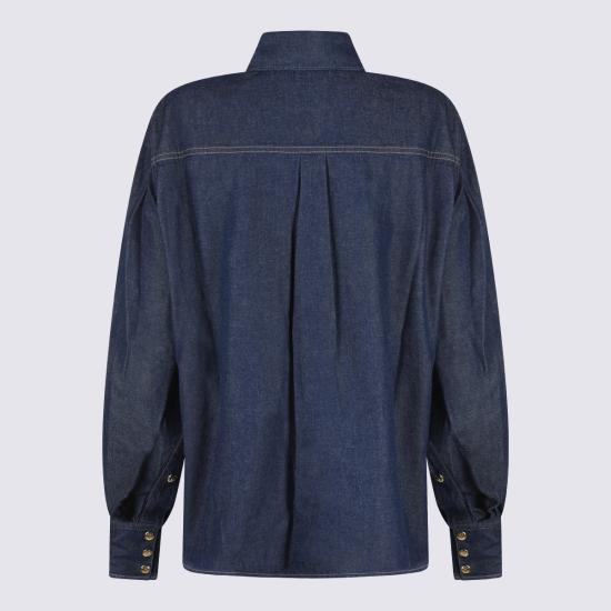 26FW 셀린느 데님 데님 셔츠 RC0AD2N67 GGG3 DARK RINSED - CELINE