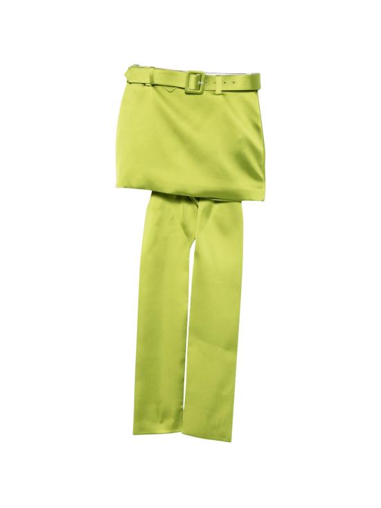 26FW 셀프 포트레이트 미디 스커트 AW26008SKG GREEN