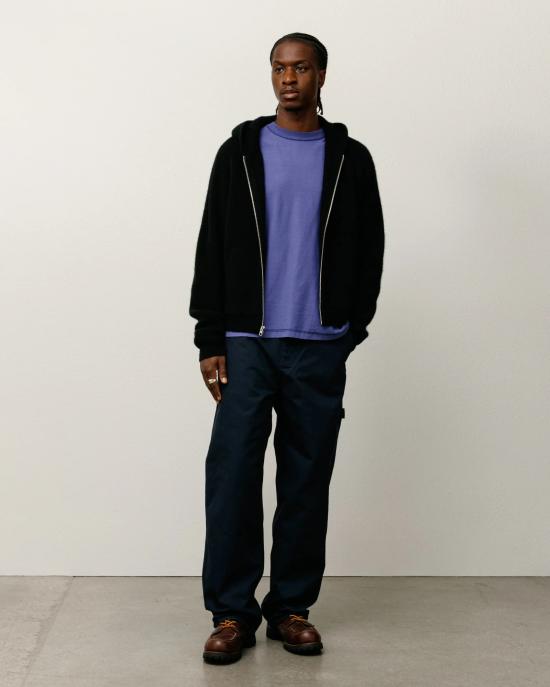26FW 스투시 후드 티셔츠 117274 0001 BLACK - STUSSY