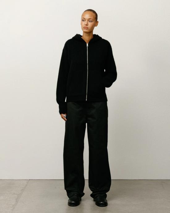 26FW 스투시 후드 티셔츠 117274 0001 BLACK - STUSSY
