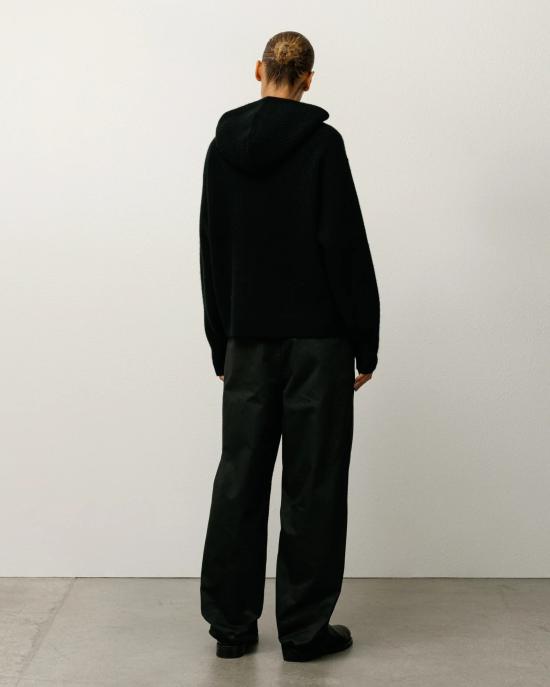 26FW 스투시 후드 티셔츠 117274 0001 BLACK - STUSSY